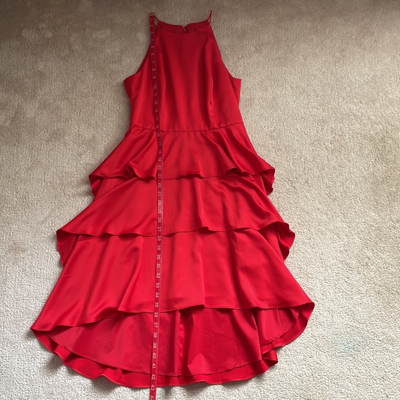 aidan by Aidan Mattox Red Cocktail Dress! High Low Women’s US sz 4 - Picture 9 of 13